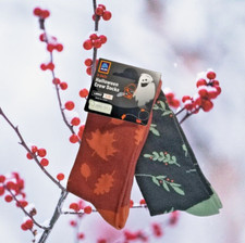 Women's Socks Fall Winter Themed 2 Pair Ladies Size 4-10 OEKO-TEX New