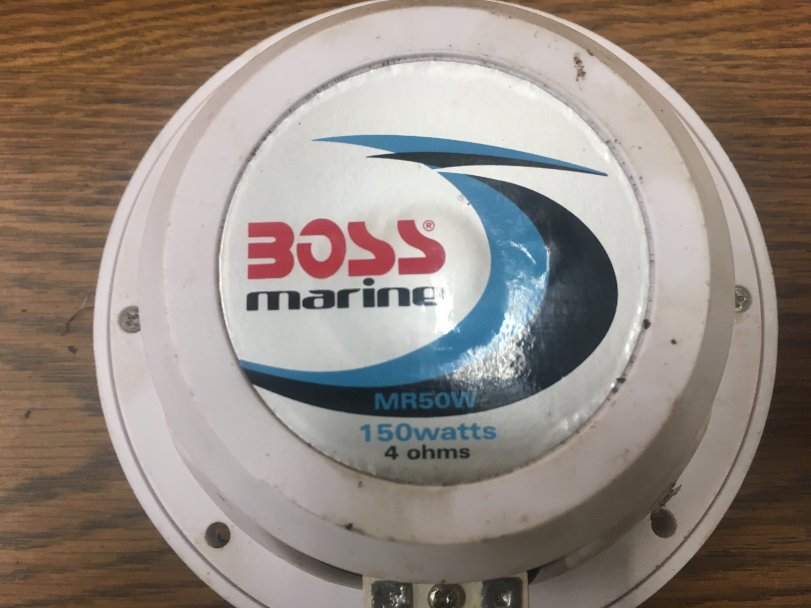 Lot of 2 BOSS Marine Speakers MR50W 4 Ohms 150 Watt eBay