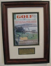 Jack Nicklaus signed  framed September 1961 Golf Magazine