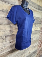 Grey's Anatomy Scrub Top Active Blue Women Medium Chest 40" Length 25"