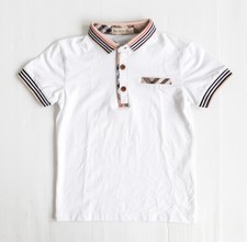 Toddler Boys Bemidji White Cotton Polo Button Front Shirt Size 2 EUC