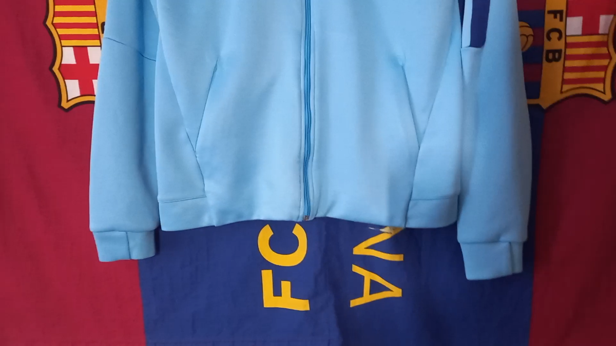 Nike 2017-2018 Barcelona Authentic Franchise Jacket (Blue) Sz S