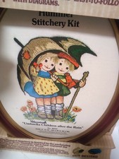 Kit no 8033 with Frame Hummel Children After The Rain Vintage 1978