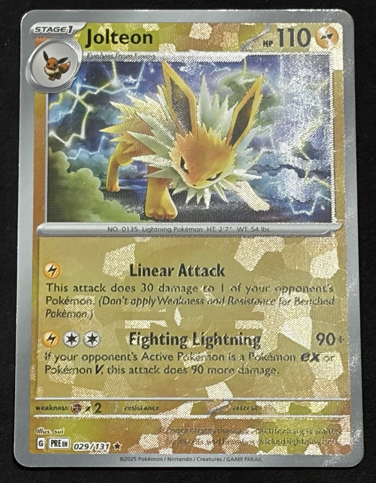 Pokemon Prismatic Evolutions JOLTEON MASTER BALL 029/131 MINT