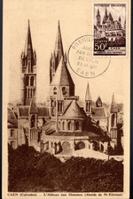 917+ FDC CARTE 1er JOUR     ABBAYE  AUX  HOMMES  CAEN