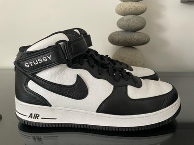 Nike Air Force 1 Mid Stussy Light Bone Black