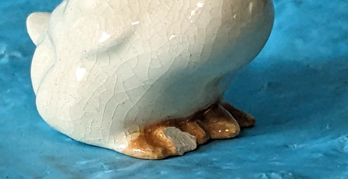 Rare Hagen Renaker Mother Goose with Flowers on Her Neck Chipped Toe - Picture 3 of 6
