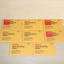 Lot Of 8 Vintage Kodak Lens Cleaning Paper Packets with 50 Sheets Each 400 Total