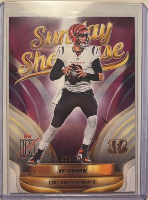 2025 Topps Signature Class Joe Burrow Sunday Showcase Magenta /250 SS-10 Bengals