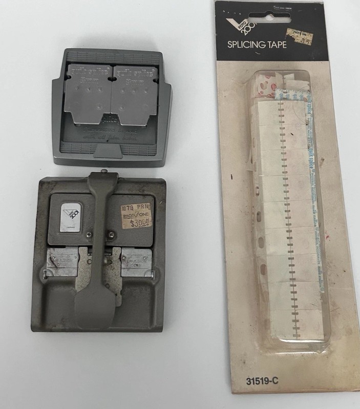 Two Splice 8mm Film Splicer with Splicing Tape, Model 31519-C