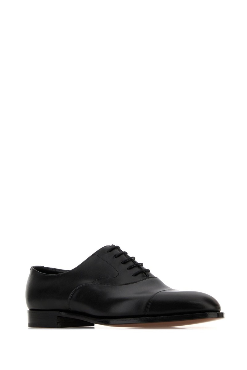 EDWARD GREEN Chelsea Black Lace Up Shoes New & Authentic | eBay