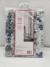 Shower Curtain PEVA Vinyl snowflake Printed 70x72 NEW