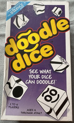 Doodle Dice NEW game in shrinkwrap; party game box flaws; Jax 2005 ages 6+