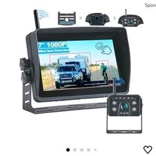 Wireless Backup Camera 7 Inch Monitor Rear View Camera System for RV Truck