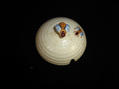 Vintage Beswick England Ceramic Honey Pot with Lid - Picture 7 of 11