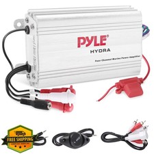 Pyle 400W 4-Ch Hydra Marine Amplifier Waterproof MP3 PLMRMP3A
