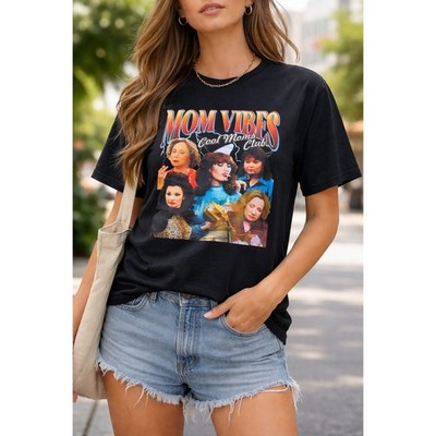 MSRP $22 Women's XL Inspire Mom Vibes T-Shirt Moms Club Shirt Retro 90s Sitcom