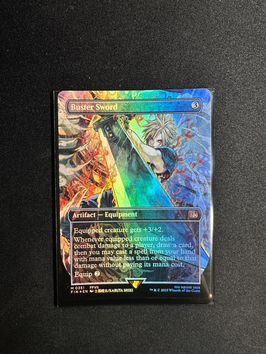 MtG FINAL FANTASY バスターソード ボーダーレス英語版Foil MtG FINAL FANTASY バスターソード ボーダーレス英語版Foil MTG