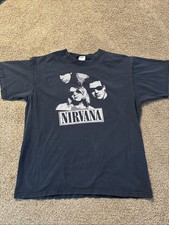 Vintage Nirvana Band T Shirt 2006 Kurt Cobain Anvil 90&rsquo;s Large Grunge Dave Grohl