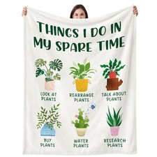 Plant Lover Gifts for Women Men, Gardening Gifts for Women Men, Flannel Soft ...