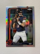 Tyson Bagent 2025 Topps Chrome Refractor Chicago Bears #54