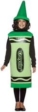 Boys  Kid's Green Crayola Crayon Costume - Medium