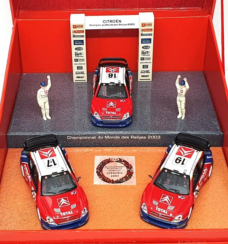 Ixo масштаб 1/43 WR2003 — набор из 3 предметов Citroen Xsara 2003 чемпионат мира по ралли - Изображение 2 из 4