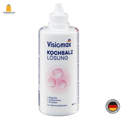 Visiomax Linsen Kochsalzlösung   Spülen & Komfort   360ml   Neu   DM
