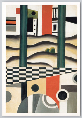 Postcard Art Card El puente 1923 Fernand Leger Continental Size Madrid
