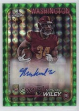 2024 Topps Chrome Rookie Green Geometric Refractor 86/99 Michael Wiley Auto 4f5
