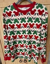 Hanna Andersson Women's Disney Mickey Mouse Long John Pajamas PJ Top Size Small