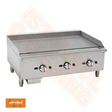 Natural Gas Countertop Griddle - Triple Control