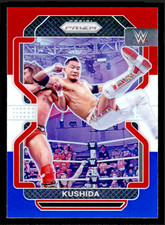2022 Panini Prizm WWE Kushida Red White and Blue Prizm #133