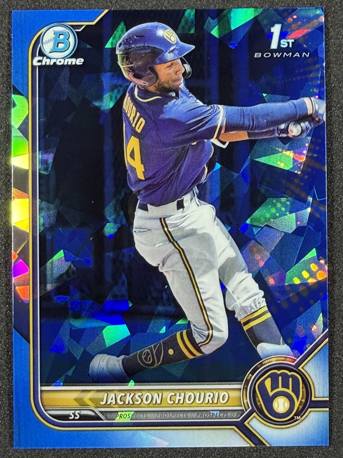 2022 Bowman Sapphire Jackson Chourio BCP-79 1st Bowman