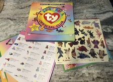 Beanie Babies Official Membership Kit First Edition Checklist Poster  Stickers