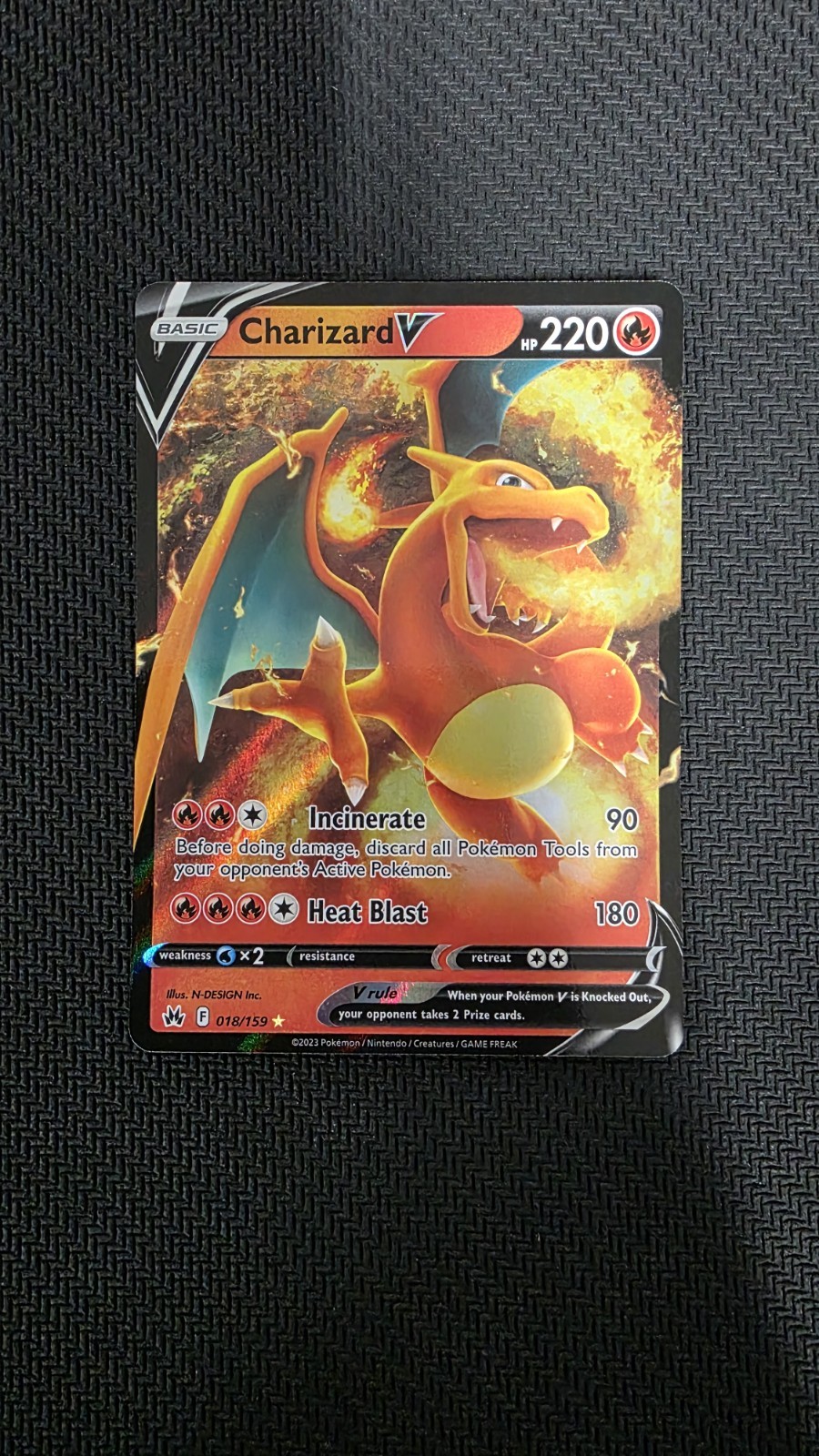 Charizard V 018/159 SWSH: Crown Zenith Holo