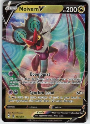 Holo Foil Noivern V 117/203 Ultra Rare SWSH07: Evolving Skies