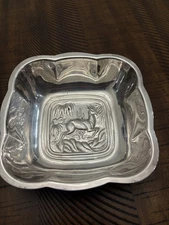 Vintage International Silver Co. 8149 Antelope Silverplate Nut/Bon Bon Bowl 5.5”