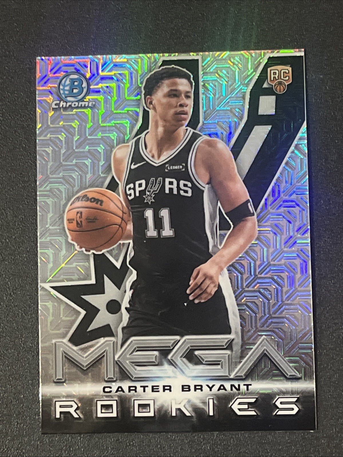 2025 Topps Bowman Chrome Mega Rookies Mojo Carter Bryant San Antonio Spurs
