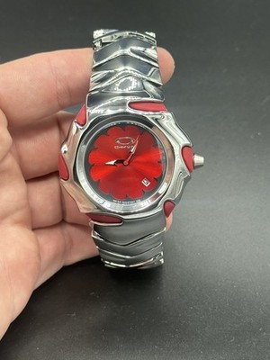 Custom Vintage Oakley Blade 2 Watch Red Dial With Red Rubber New