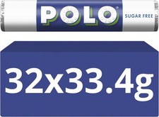 Polo Sugar Free Mints Tubes, 32 x 33.4 g