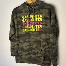 The Dixie Chicks Gaslighter Tour Adult XL Camo Camouflage LS Hoodie Sweatshirt