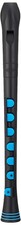 Nuvo Recorder Soprano Recorder, German Style, With Silicone Keys, Black/Blue, 