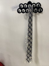 J Ferrari Men's Blue, Gray, White Polyester Tie 58 New In Package