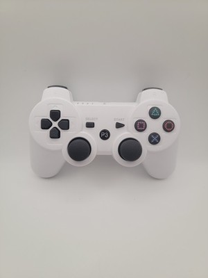  Sony PlayStation 3 PS3 Controller White Wireless  Tested & Working