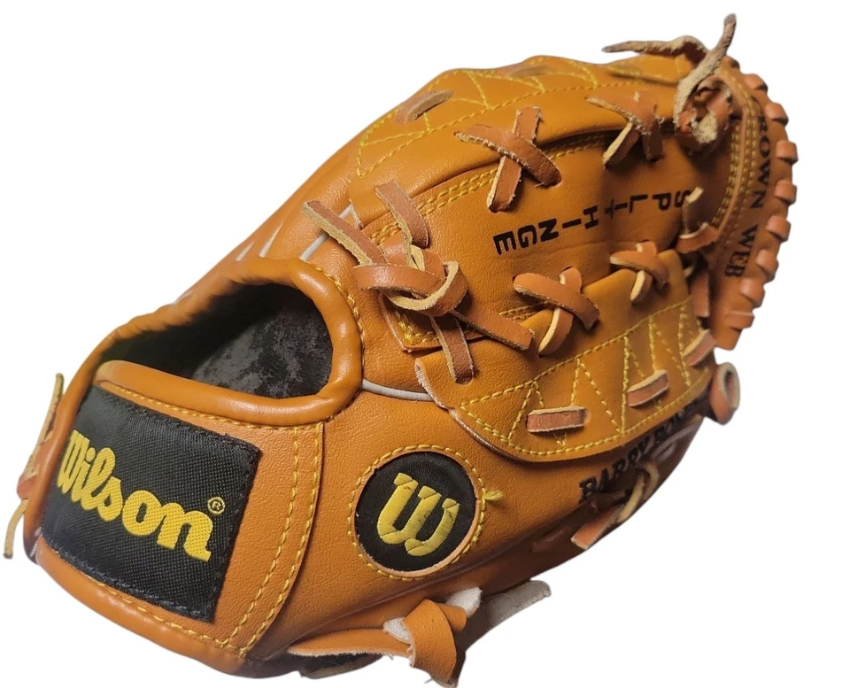 Guante de béisbol vintage Wilson A2481 marrón Barry Bonds tiro a la derecha 10,5" Foto 2 de 4