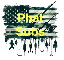 Sublimation Print Fishing American Flag Ready To Press Heat Transfer