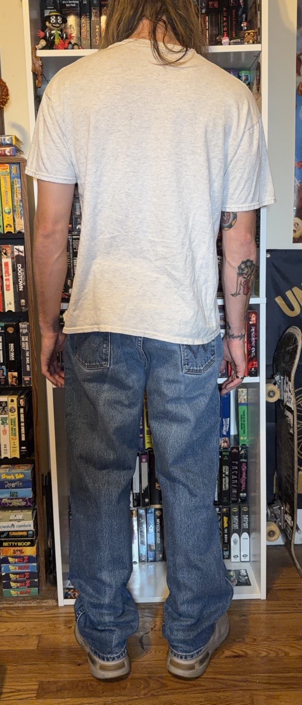 Patchwork Fire Resistant Wrangler Denims 36x32 - image 7