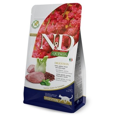 FARMINA N&D CAT QUINOA DIGESTION LAMB & FENNEL Traw
