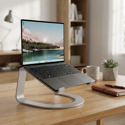 Twelve South Curve SE Ergonomic Aluminum Laptop and MacBook Stand with Silver